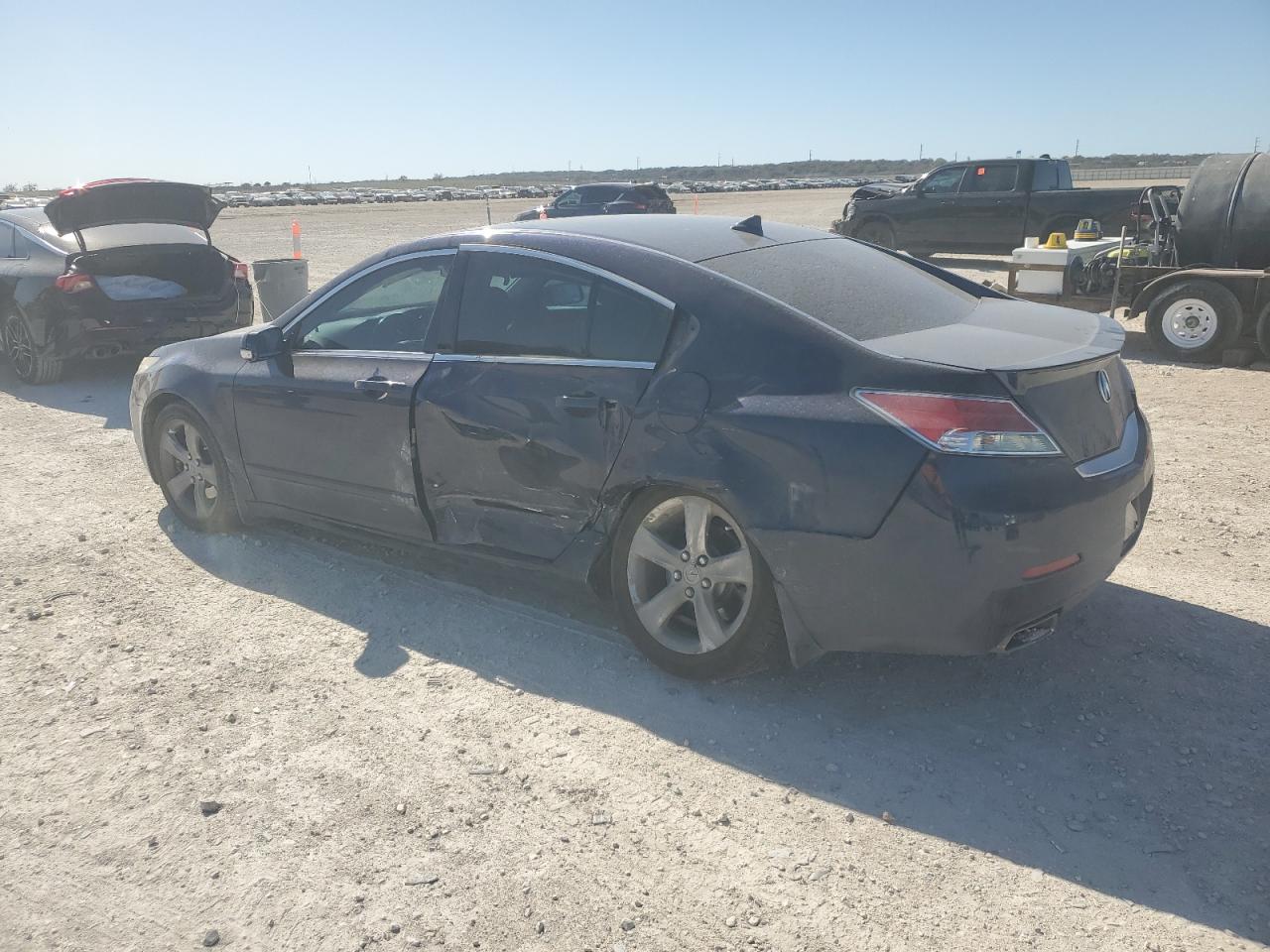 2013 Acura TL VIN 19UUA8F71DA010782 Copart auction photo, side / rear end damage thumbnail 2