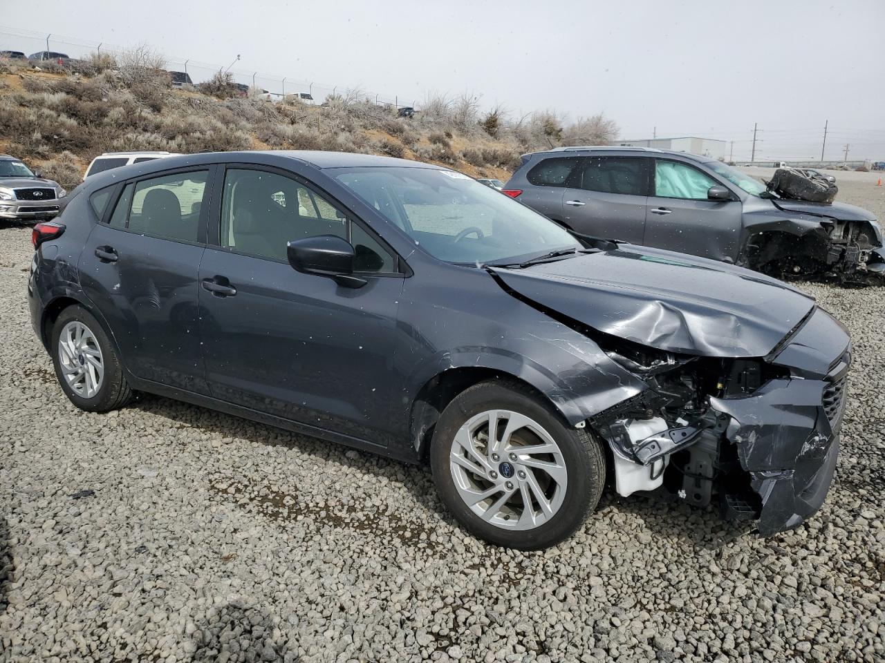 2024 Subaru Impreza VIN JF1GUABC3R8852220 Copart auction photo, front end / side damage thumbnail 4