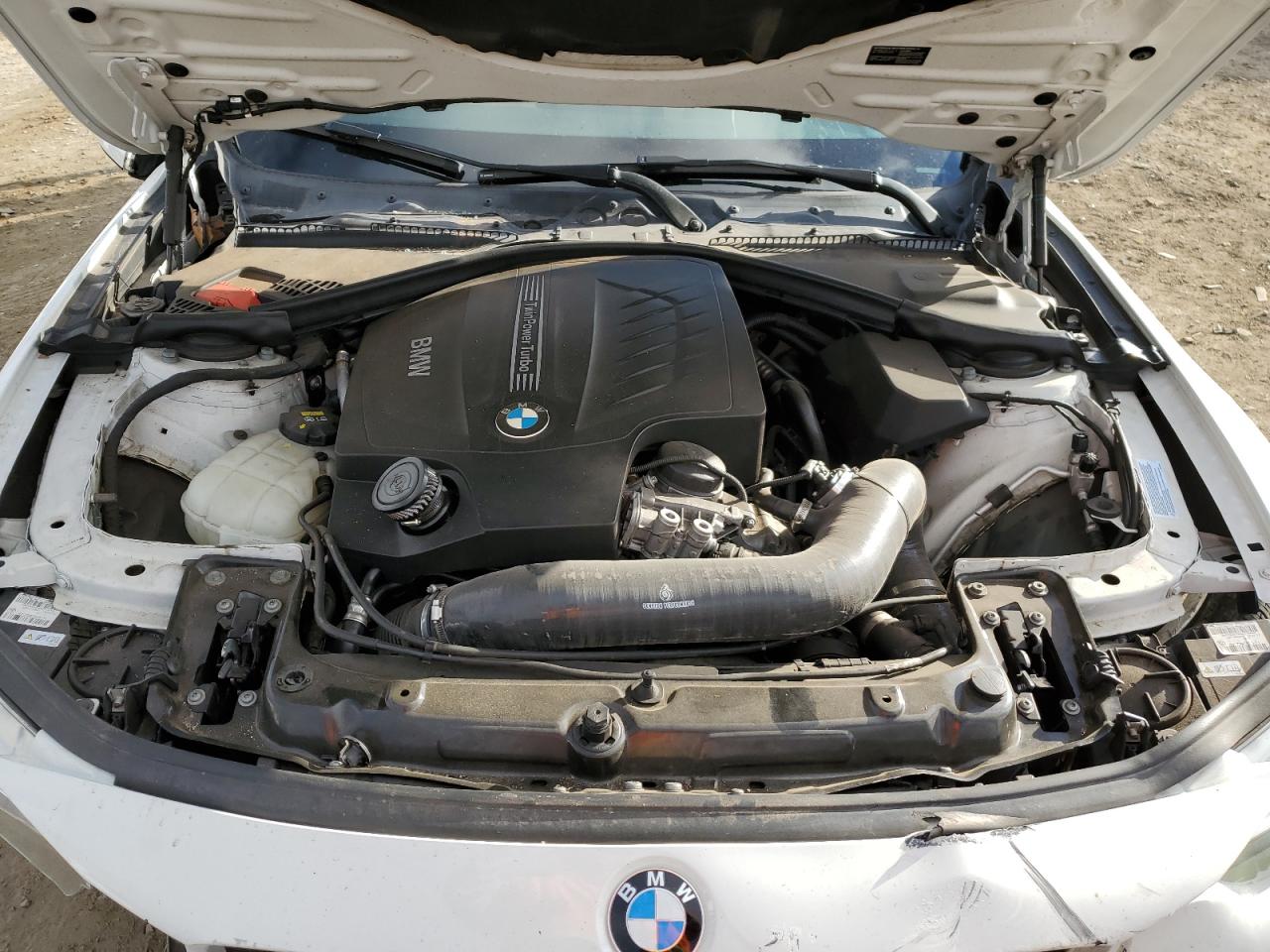 2014 BMW 4er VIN WBA3R1C5XEF729110 Copart auction photo, all over damage thumbnail 11