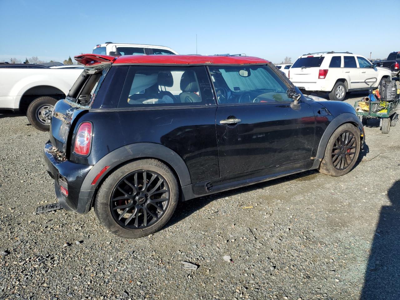 2013 MINI Cooper VIN WMWSU9C51DT722071 Copart auction photo, all over damage thumbnail 3