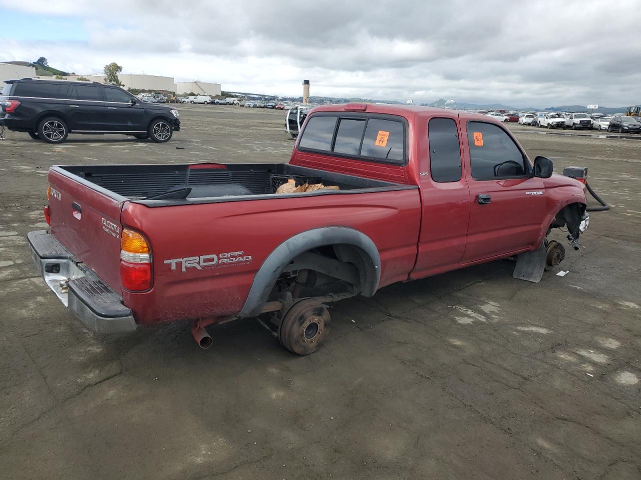 2004 Toyota Tacoma VIN 5TESN92NX4Z309097 Copart auction photo, stripped / front end damage thumbnail 3