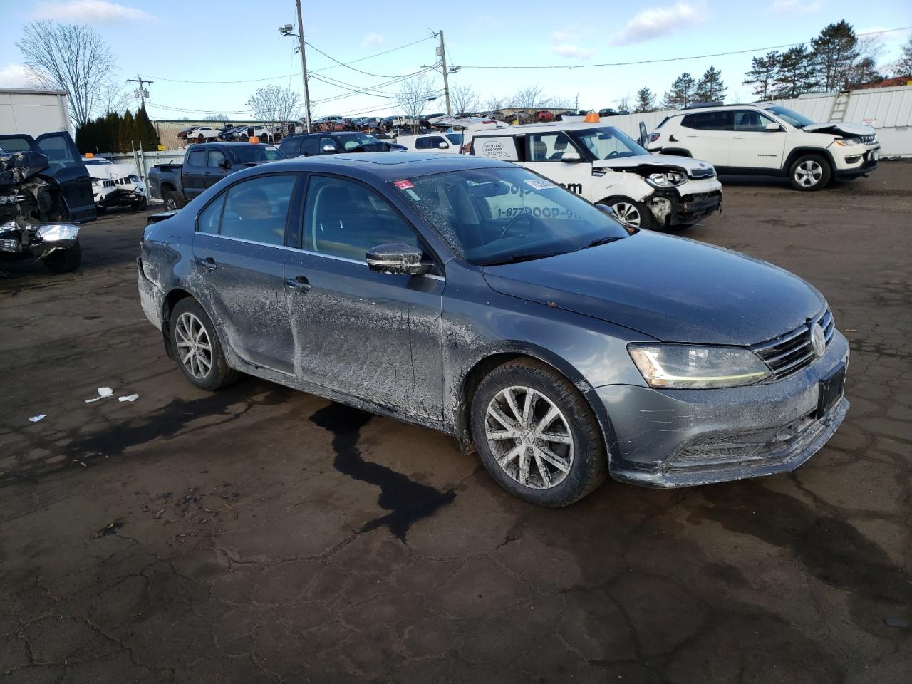 2017 Volkswagen Jetta VIN 3VWDB7AJ0HM201317 Copart auction photo, rear end damage thumbnail 4