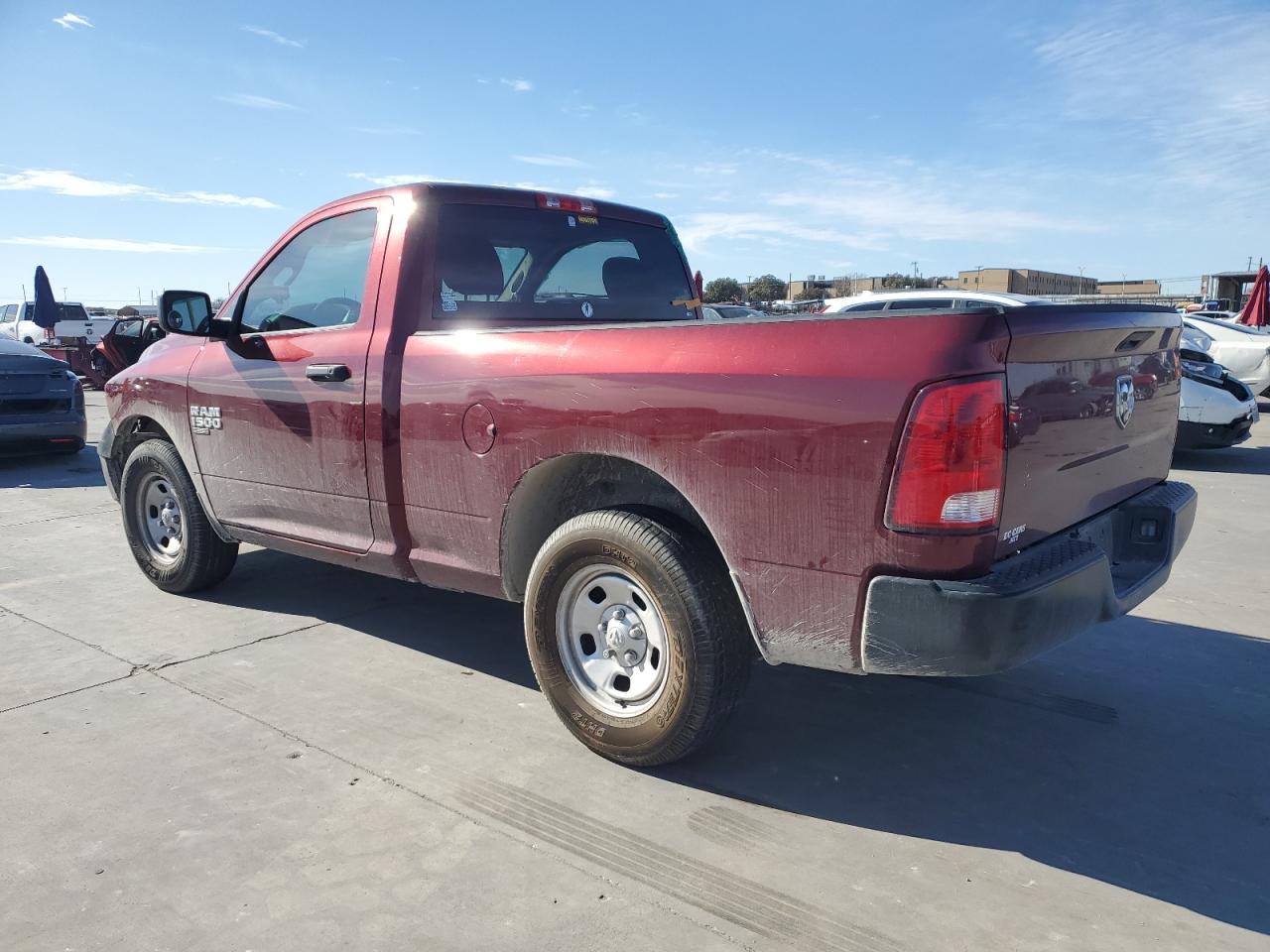 2021 RAM 1500 VIN 3C6JR6AG4MG504231 Copart auction photo, all over damage thumbnail 2