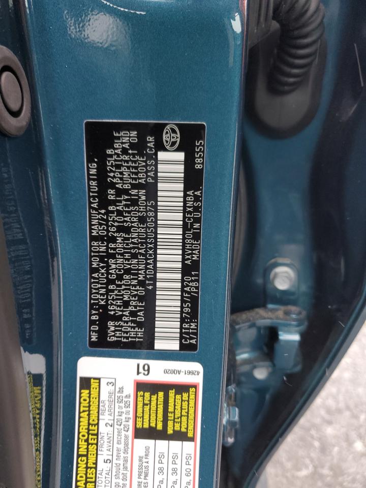 2025 Toyota Camry VIN 4T1DAACKXSU505875 Copart auction photo, side damage thumbnail 12