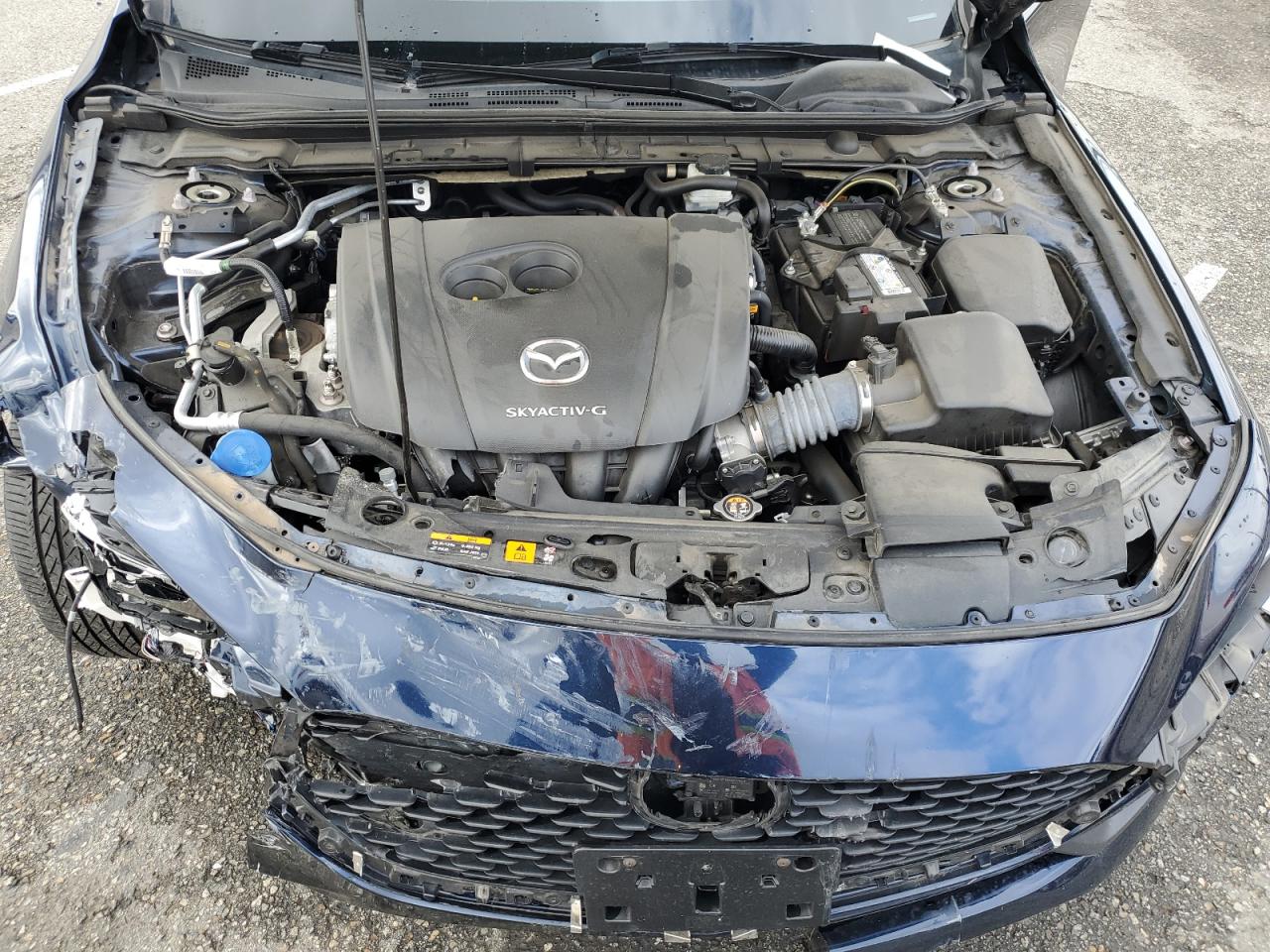 2021 Mazda 3 VIN 3MZBPABL0MM251358 Copart auction photo, front end / side damage thumbnail 13