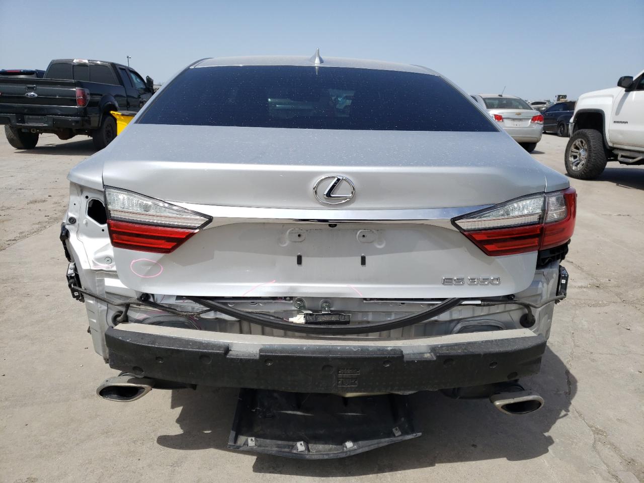 2017 Lexus ES VIN 58ABK1GG4HU060903 Copart auction photo, rear end / hail damage thumbnail 6