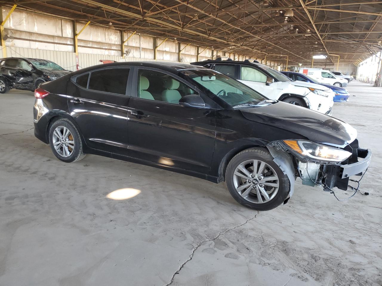 2017 Hyundai Elantra VIN KMHD84LF4HU237236 Copart auction photo, front end damage thumbnail 4