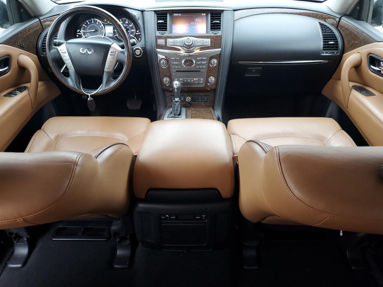 2016 Infiniti QX80 VIN JN8AZ2ND3G9801176 Copart auction photo, front end / minor dent/scratches damage thumbnail 8