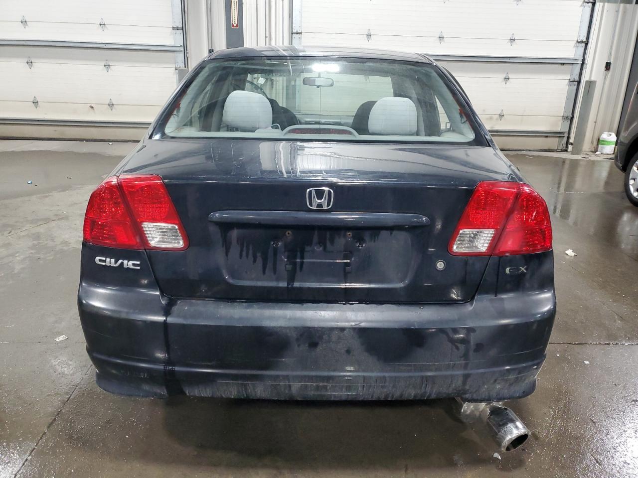 2005 Honda Civic VIN 1HGES26705L005500 Copart auction photo, side damage thumbnail 6