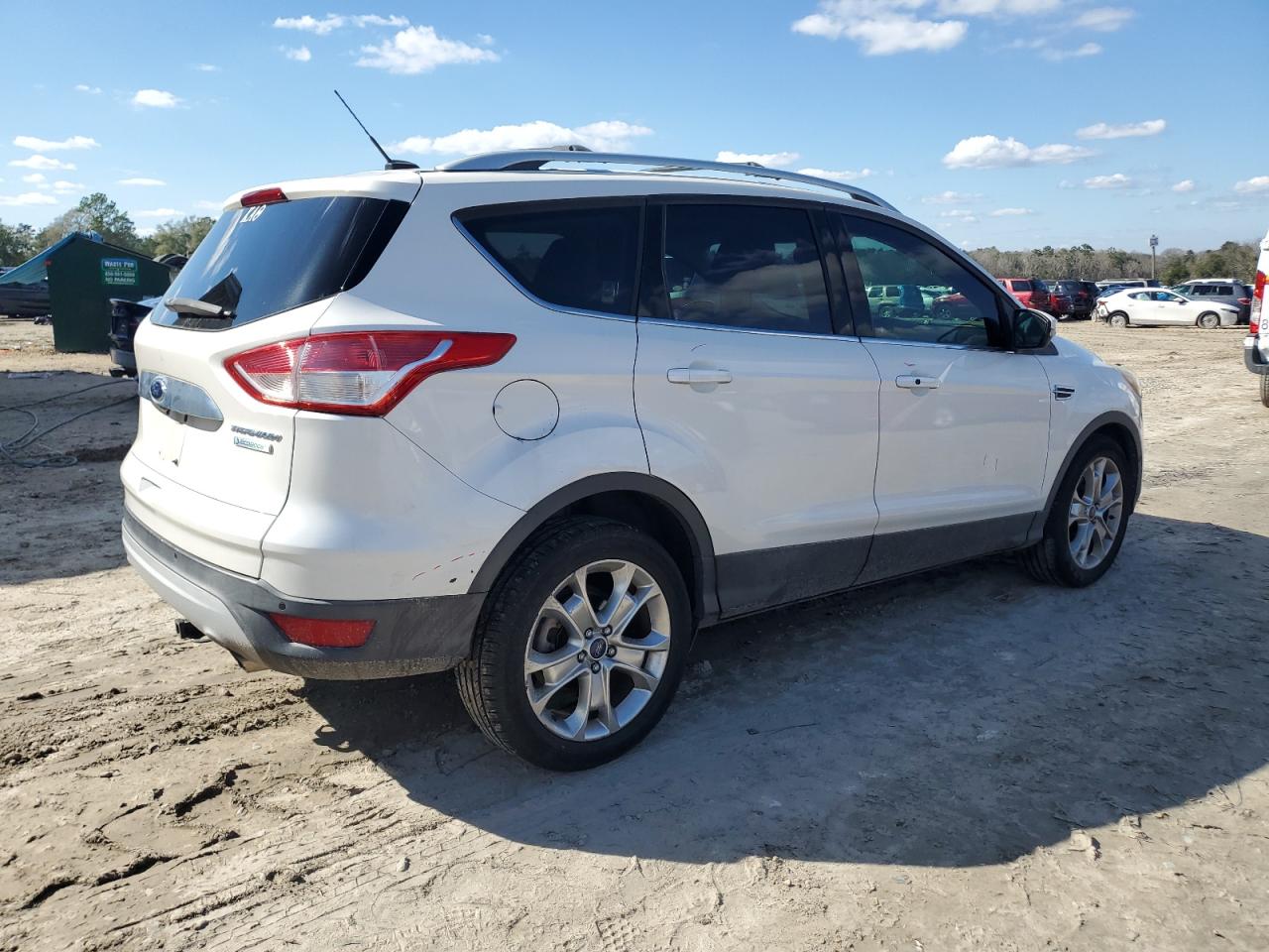 2014 Ford Escape VIN 1FMCU0JX5EUB55765 Copart auction photo, front end / side damage thumbnail 3