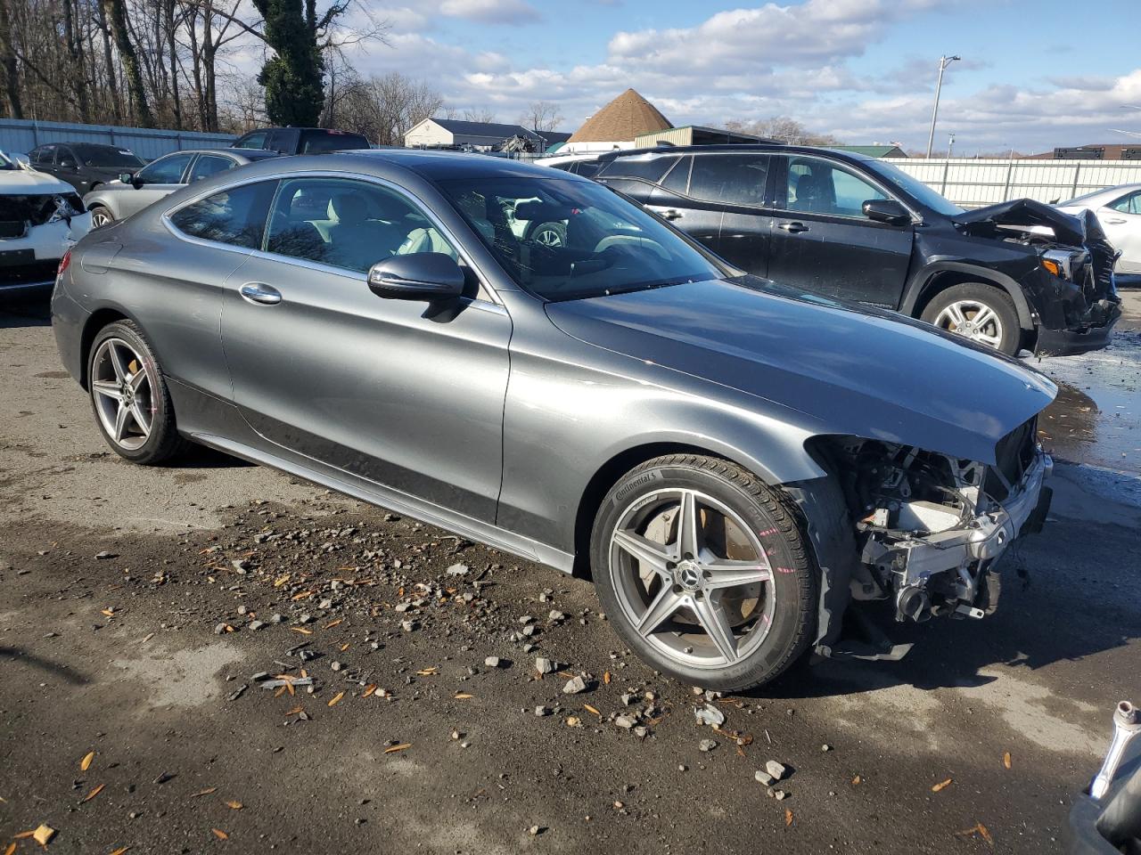 2018 Mercedes-Benz C-klasse VIN WDDWJ4KB1JF628358 Copart auction photo, front end damage thumbnail 4