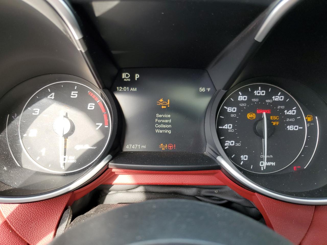 2021 Alfa Romeo Giulia VIN ZARFANBNXM7641463 Copart auction photo, front end / rear end damage thumbnail 9