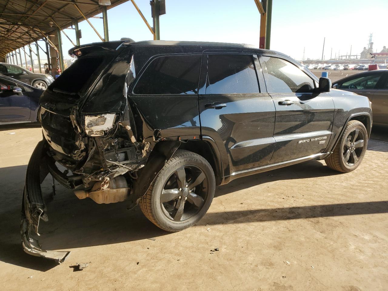2016 Jeep Grand Cherokee VIN 1C4RJEBGXGC407277 Copart auction photo, rear end damage thumbnail 3