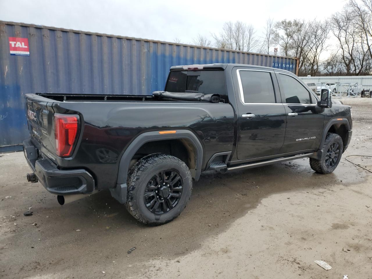 2021 GMC Sierra VIN 1GT19REY6MF181704 Copart auction photo, rear end / front end damage thumbnail 3