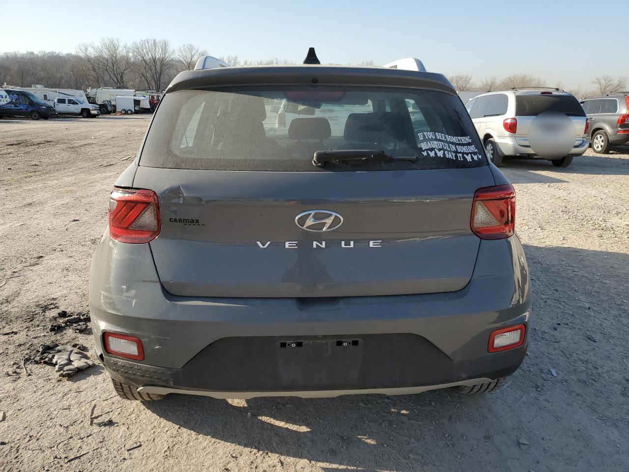 2021 Hyundai Venue VIN KMHRC8A35MU116147 Copart auction photo, front end damage thumbnail 6
