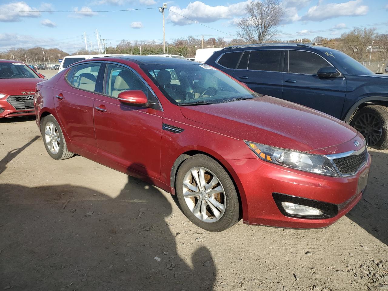 2013 KIA Optima VIN 5XXGN4A75DG256917 Copart auction photo, mechanical damage thumbnail 4