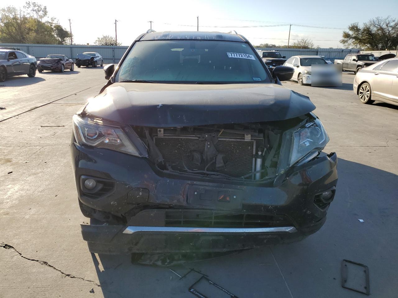 2019 Nissan Pathfinder VIN 5N1DR2MN9KC594187 Copart auction photo, front end / minor dent/scratches damage thumbnail 5
