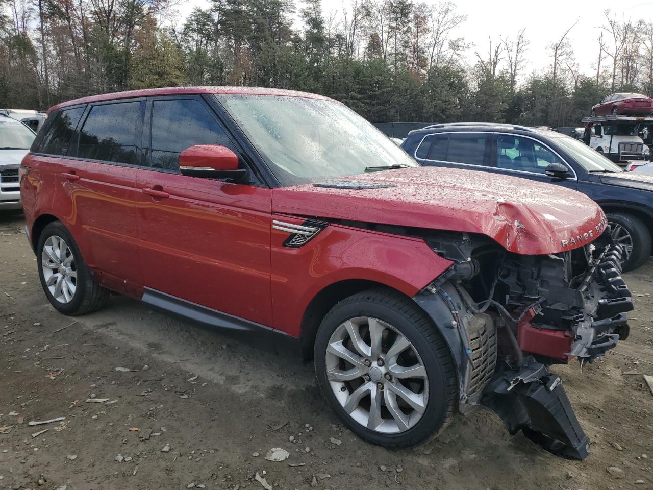 2014 Land Rover Range Rover VIN SALWR2TFXEA350807 Copart auction photo, front end damage thumbnail 4