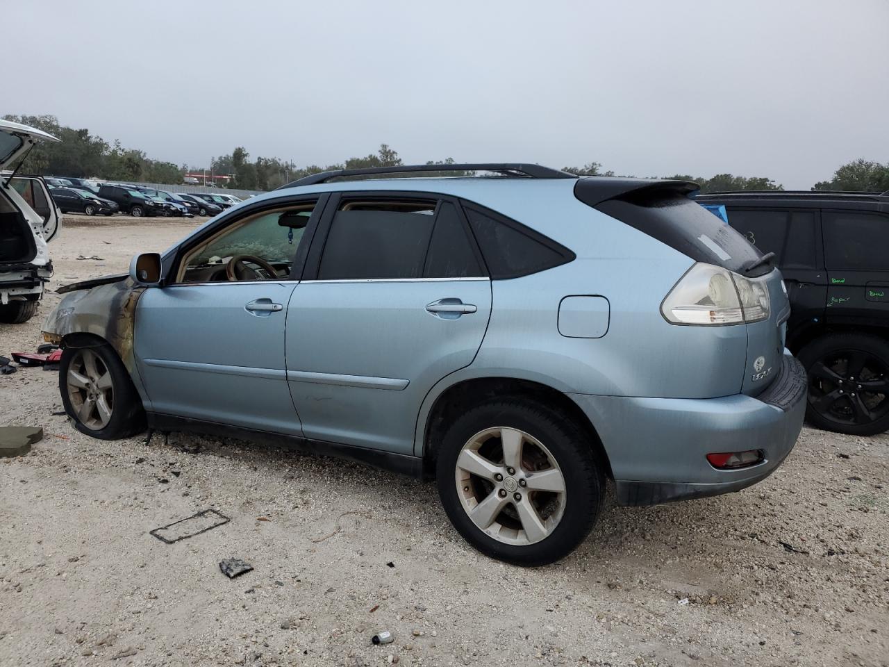 2004 Lexus RX VIN 2T2GA31U84C018395 Copart auction photo, burn damage thumbnail 2