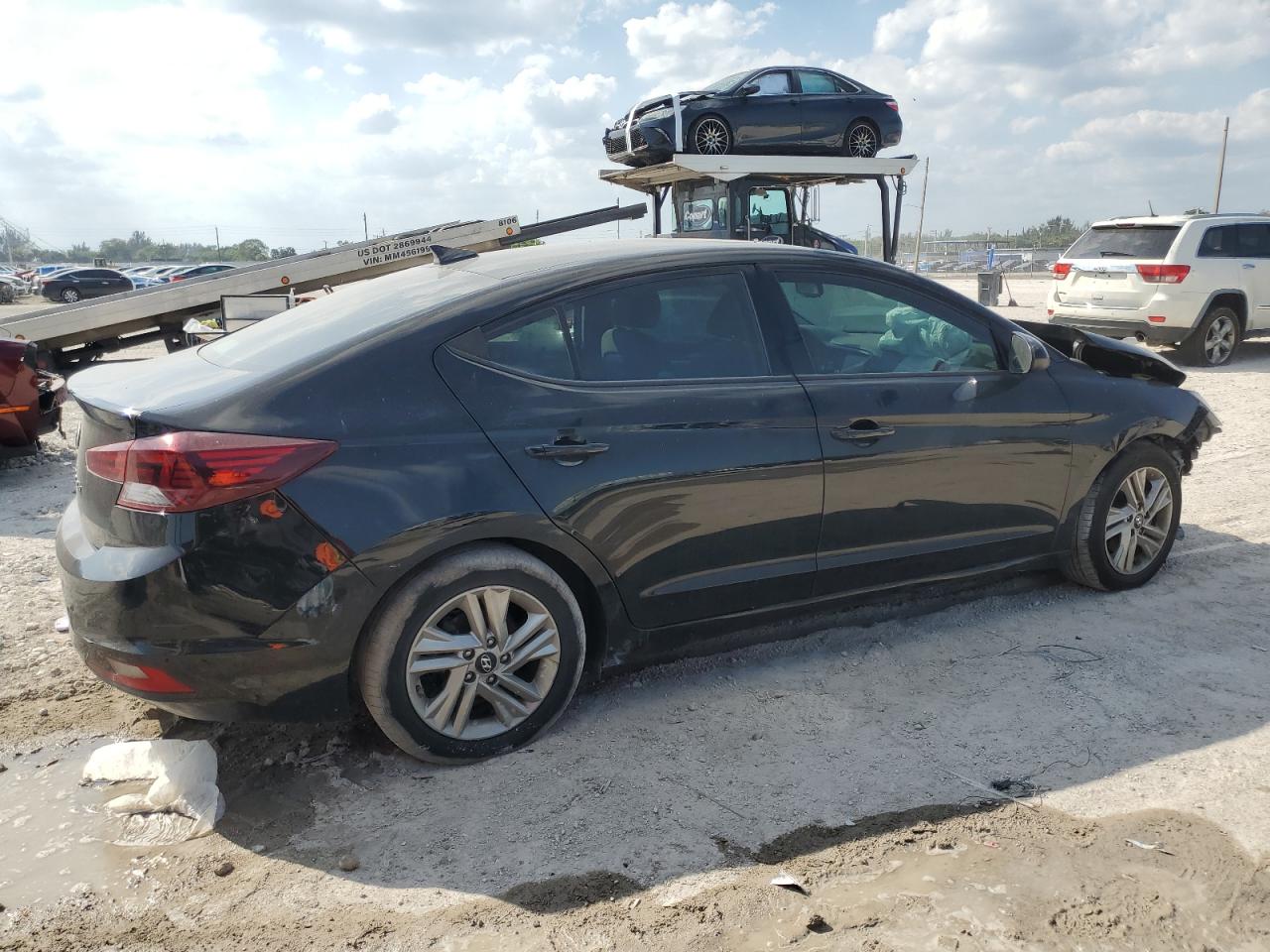 2019 Hyundai Elantra VIN 5NPD84LF1KH436086 Copart auction photo, front end / rear end damage thumbnail 3