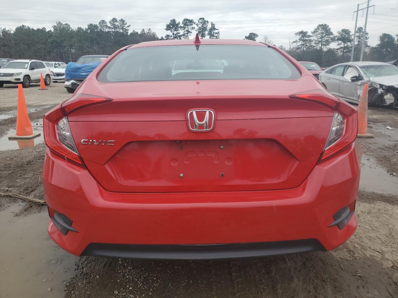 2018 Honda Civic VIN 2HGFC2F76JH538301 Copart auction photo, side / rear end damage thumbnail 6