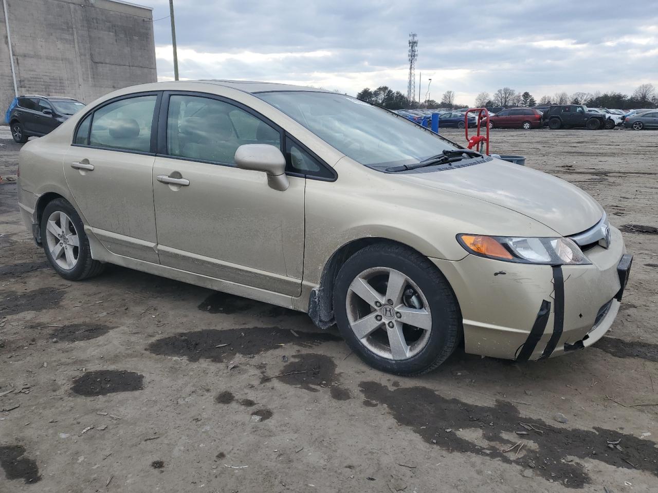 2007 Honda Civic VIN 1HGFA16877L076173 Copart auction photo, front end / rear end damage thumbnail 4