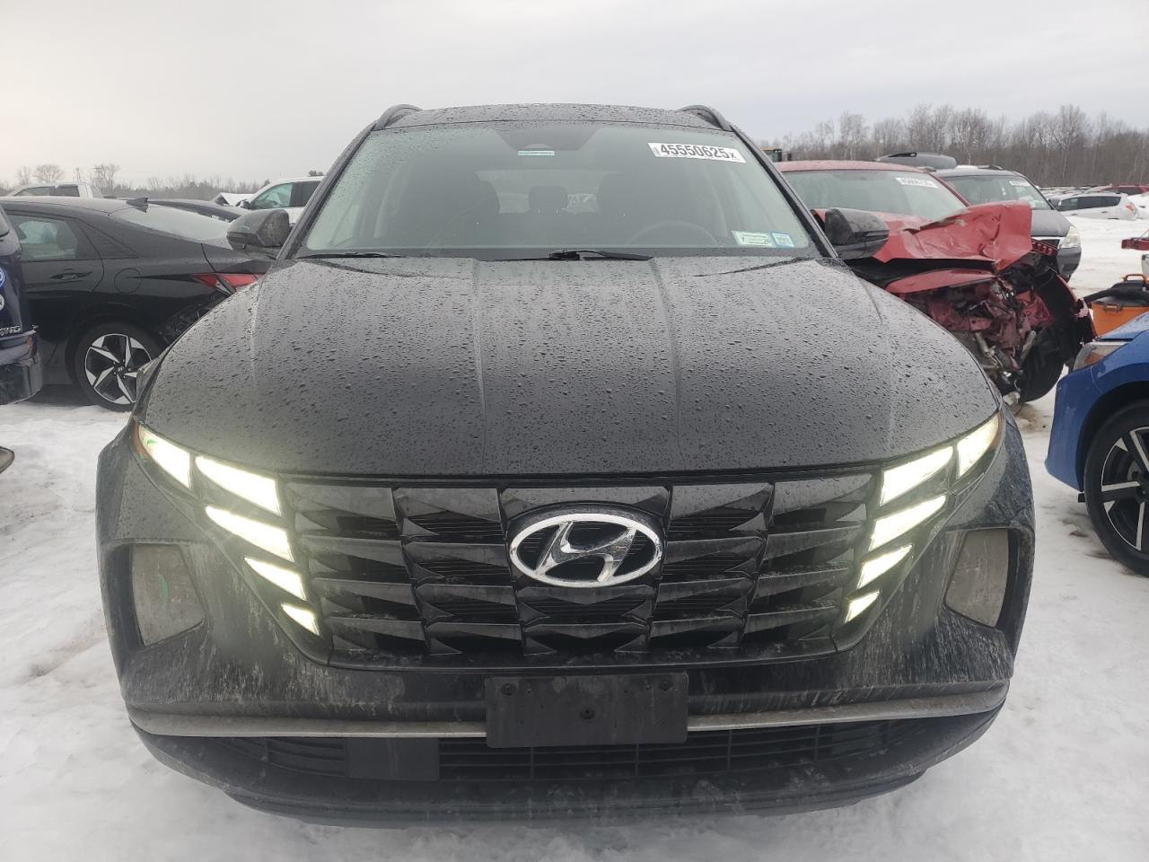 2022 Hyundai Tucson VIN 5NMJFCAE9NH128890 Copart auction photo, side / front end damage thumbnail 5
