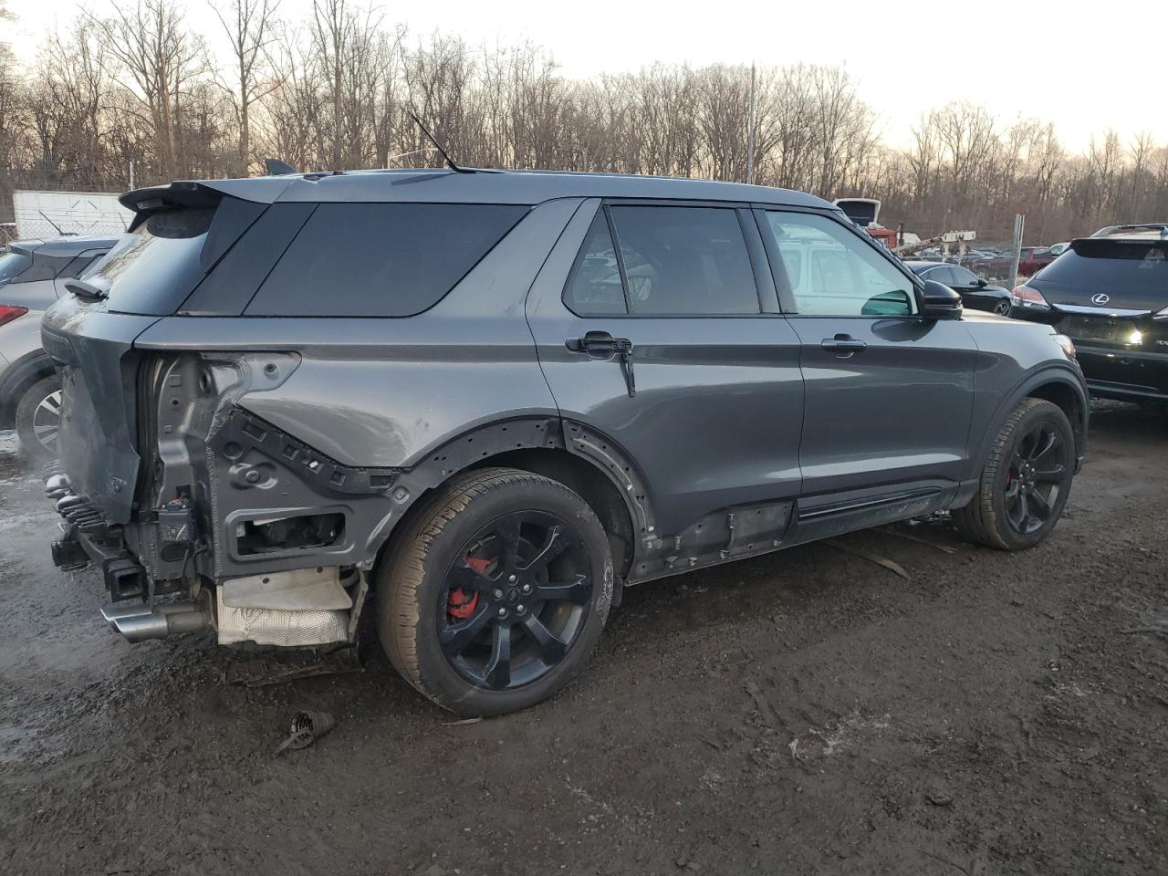 2021 Ford Explorer VIN 1FM5K8GCXMGA22871 Copart auction photo, rear end damage thumbnail 3