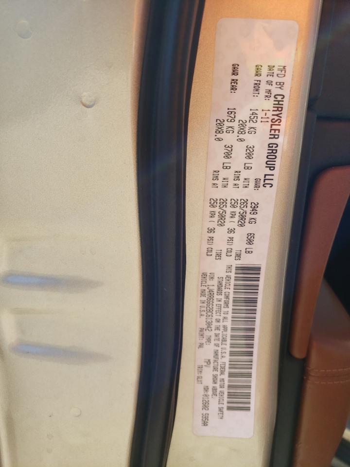 2011 Jeep Grand Cherokee VIN 1J4RR6GG2BC613042 Copart auction photo, front end / minor dent/scratches damage thumbnail 13