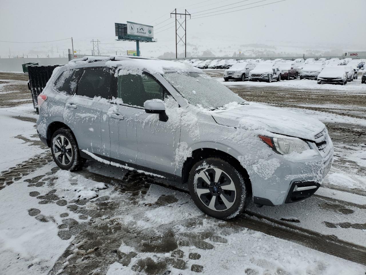 2017 Subaru Forester VIN JF2SJAEC1HH400579 Copart auction photo, rear end / side damage thumbnail 4
