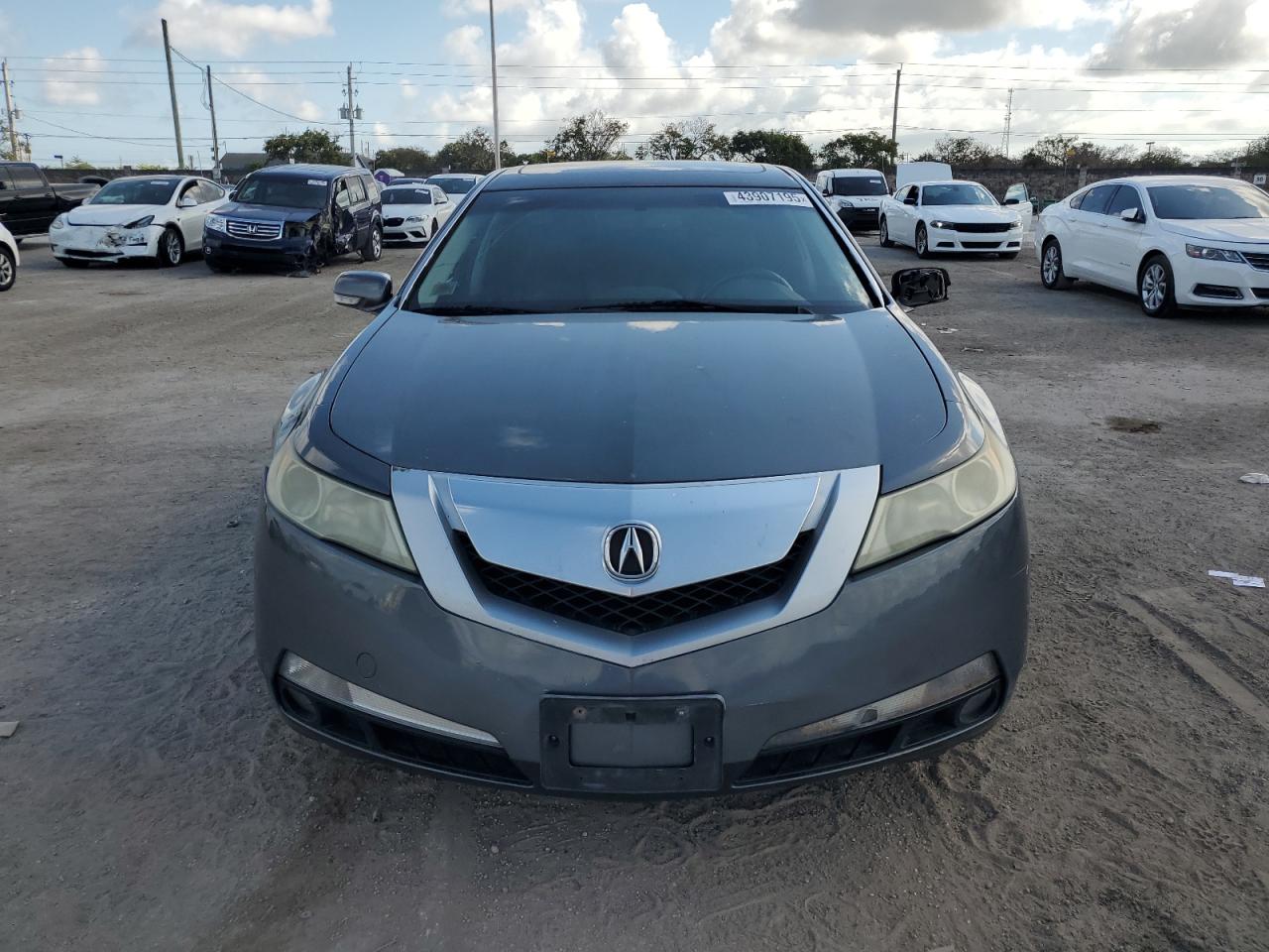 2009 Acura TL VIN 19UUA86269A017903 Copart auction photo, front end / side damage thumbnail 5