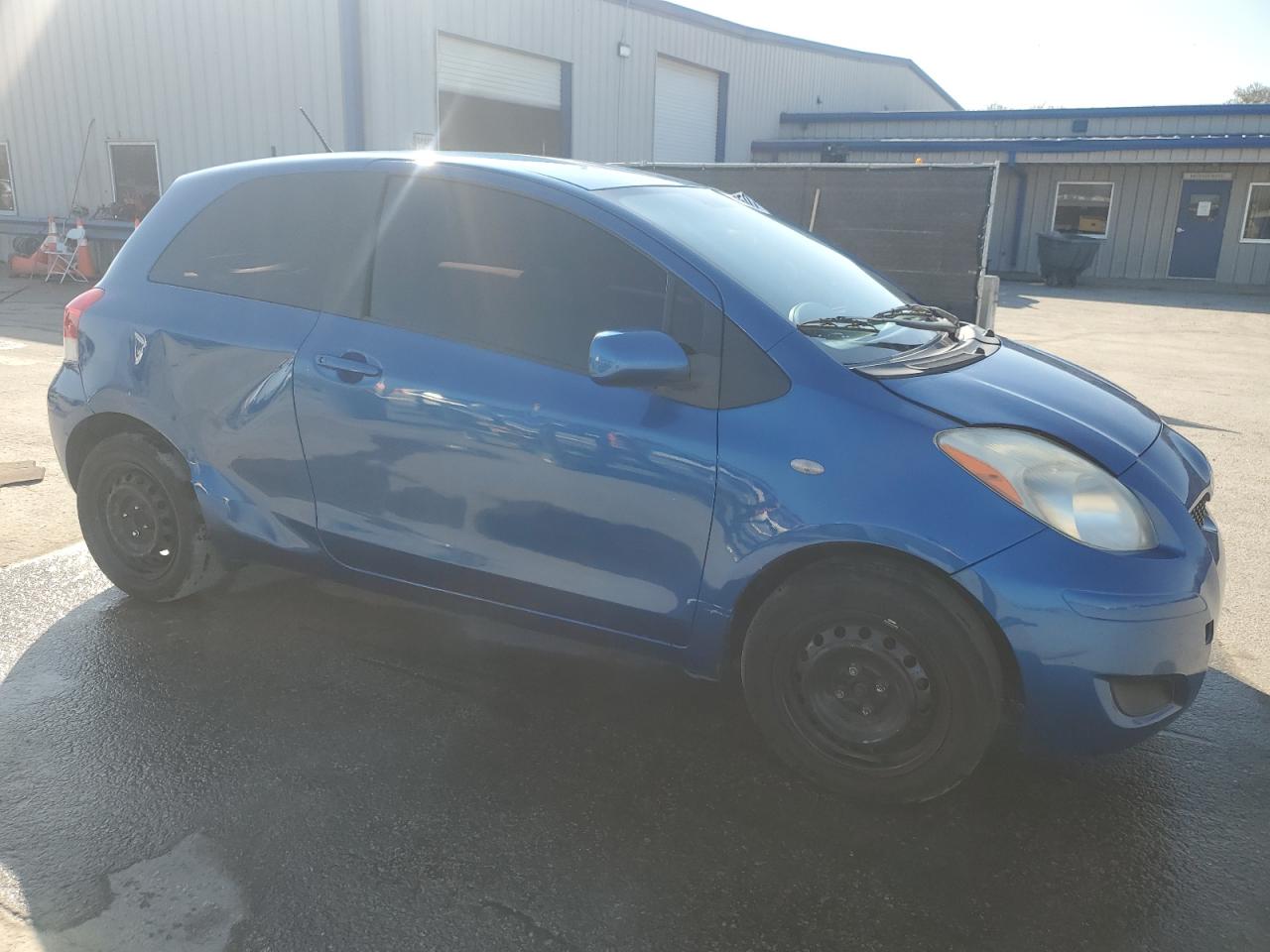 2010 Toyota Yaris VIN JTDJT4K37A5280014 Copart auction photo, side damage thumbnail 4