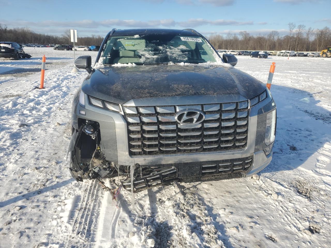 2023 Hyundai Palisade VIN KM8R7DGE2PU544185 Copart auction photo, front end / rear end damage thumbnail 5