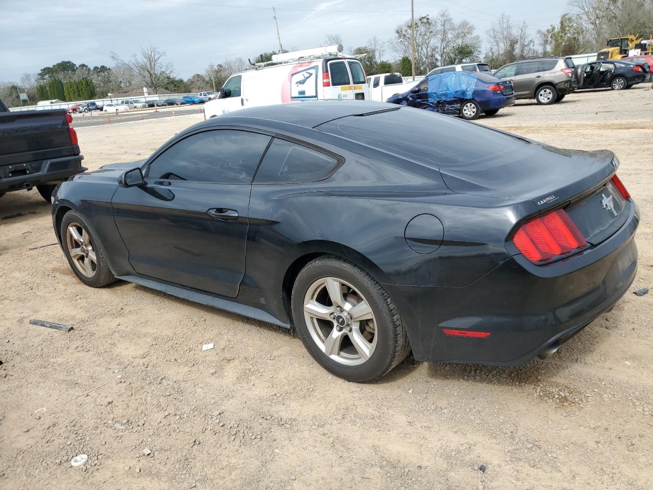 2015 Ford Mustang VIN 1FA6P8AM7F5341290 Copart auction photo, front end / side damage thumbnail 2