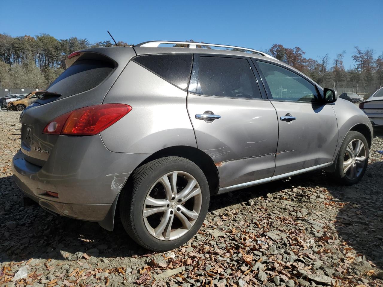 2009 Nissan Murano VIN JN8AZ18W29W138985 Copart auction photo, side damage thumbnail 3
