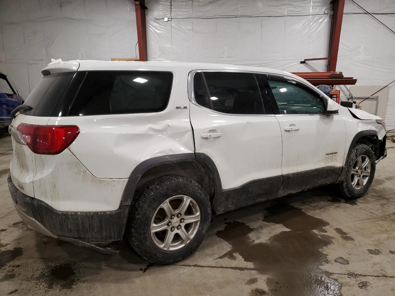 2019 GMC Acadia VIN 1GKKNRLA0KZ108981 Copart auction photo, front end / side damage thumbnail 3