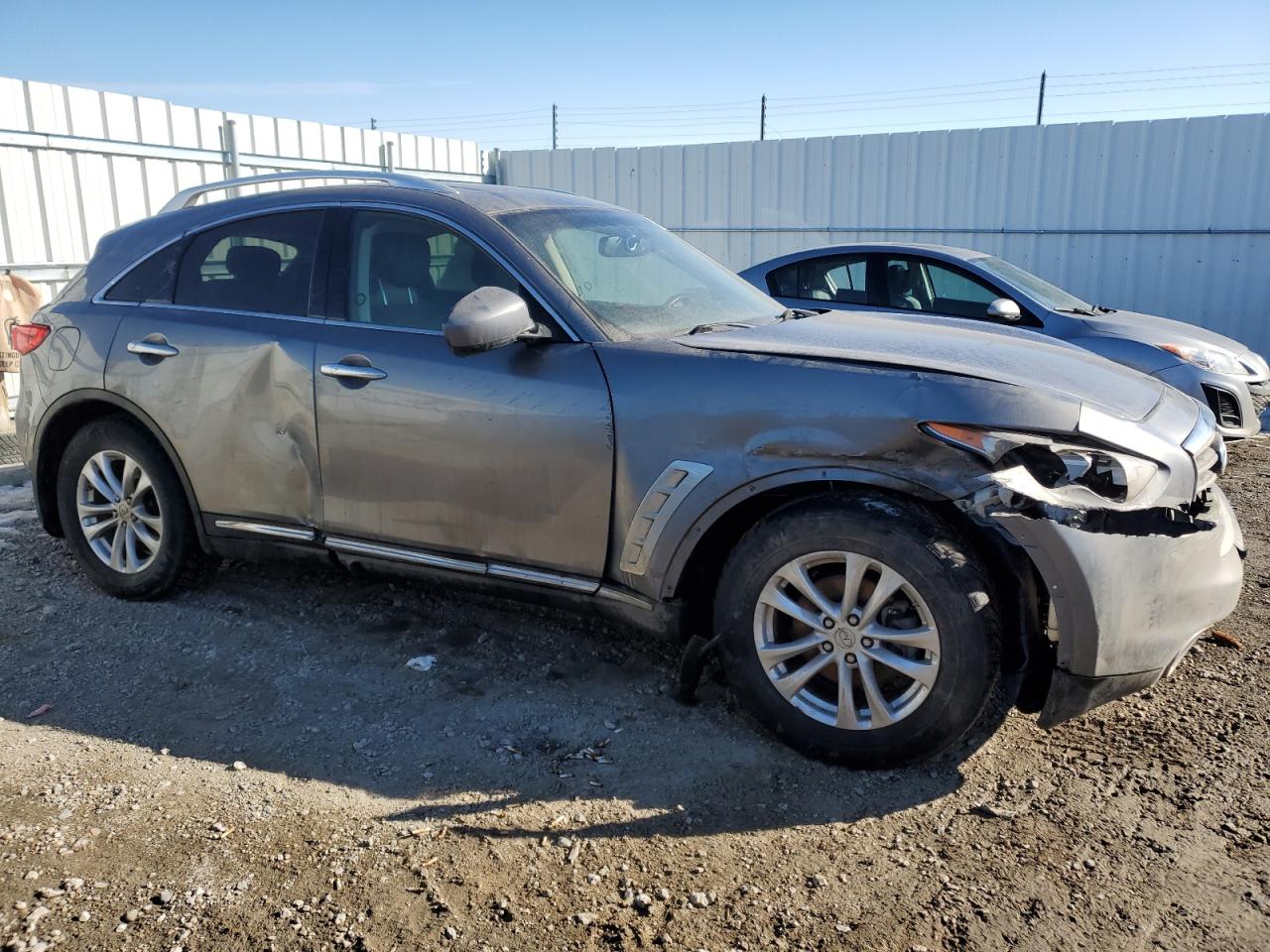 2014 Infiniti QX70 VIN JN8CS1MW3EM410520 Copart auction photo, front end / mechanical damage thumbnail 4