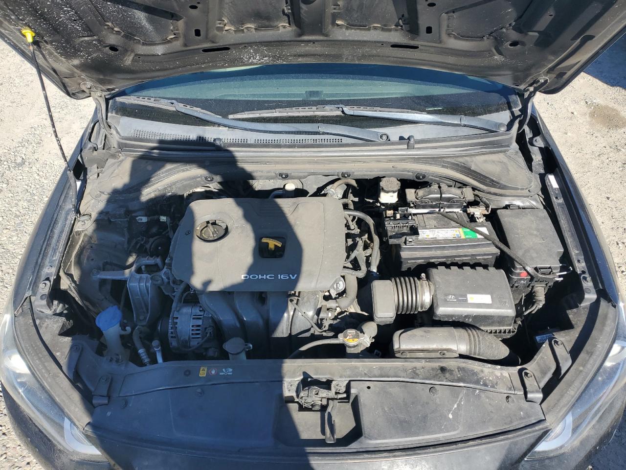 2017 Hyundai Elantra VIN KMHD84LF3HU164506 Copart auction photo, front end / side damage thumbnail 11