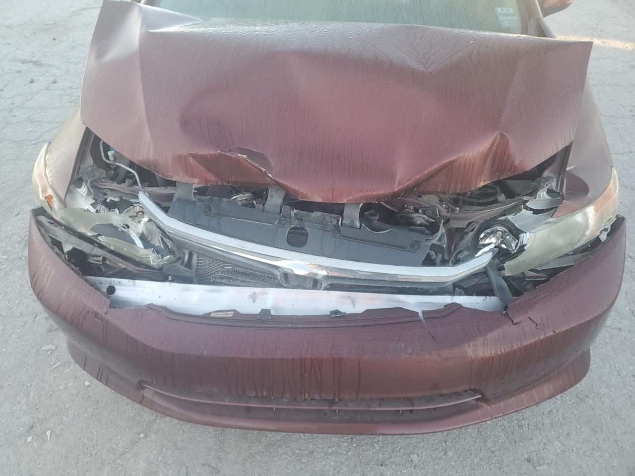 2012 Honda Civic VIN 19XFB2F57CE074319 Copart auction photo, front end / minor dent/scratches damage thumbnail 13