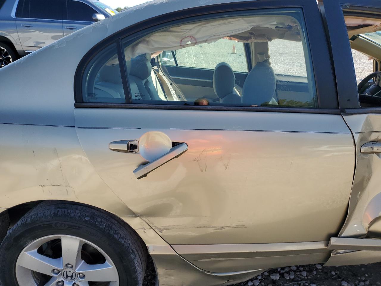 2007 Honda Civic VIN 1HGFA16897L015648 Copart auction photo, side / undercarriage damage thumbnail 10