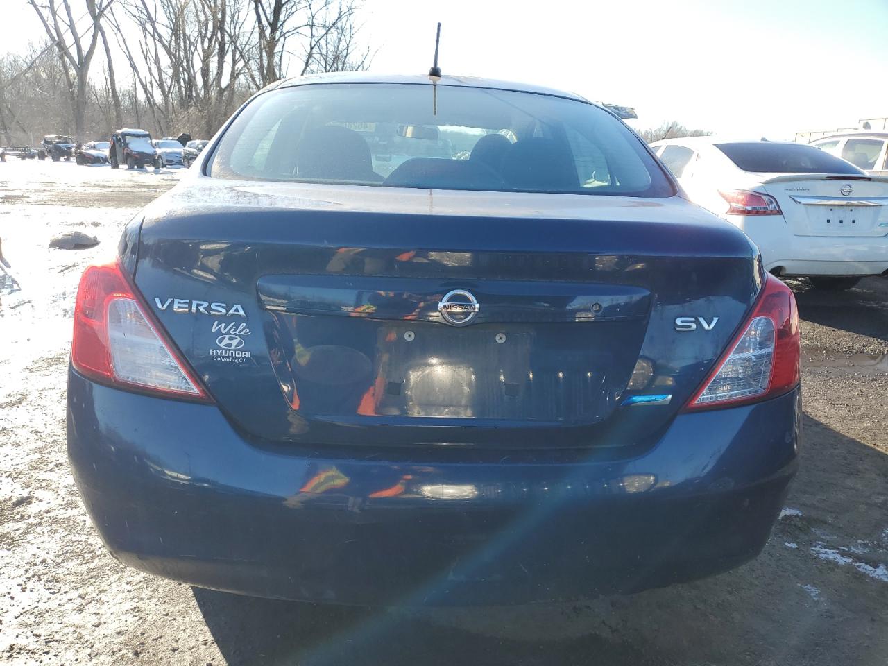 2012 Nissan Versa VIN 3N1CN7AP8CL880295 Copart auction photo, front end / side damage thumbnail 6