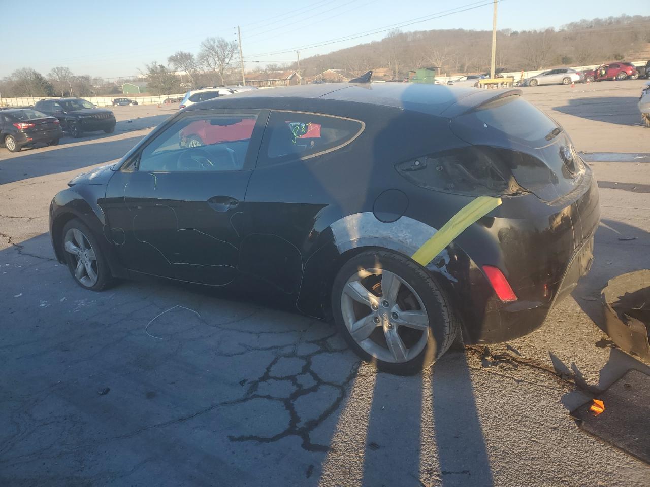 2013 Hyundai Veloster VIN KMHTC6AD5DU145912 Copart auction photo, all over damage thumbnail 2