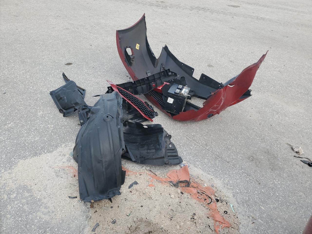 2011 Toyota Yaris VIN JTDBT4K38B1405955 Copart auction photo, all over damage thumbnail 12