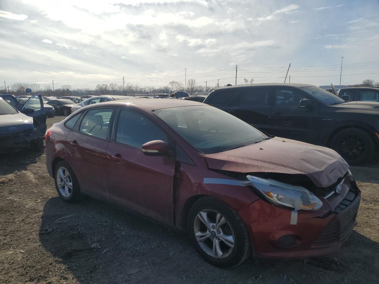 2013 Ford Focus VIN 1FADP3F21DL263762 Copart auction photo, front end / mechanical damage thumbnail 4