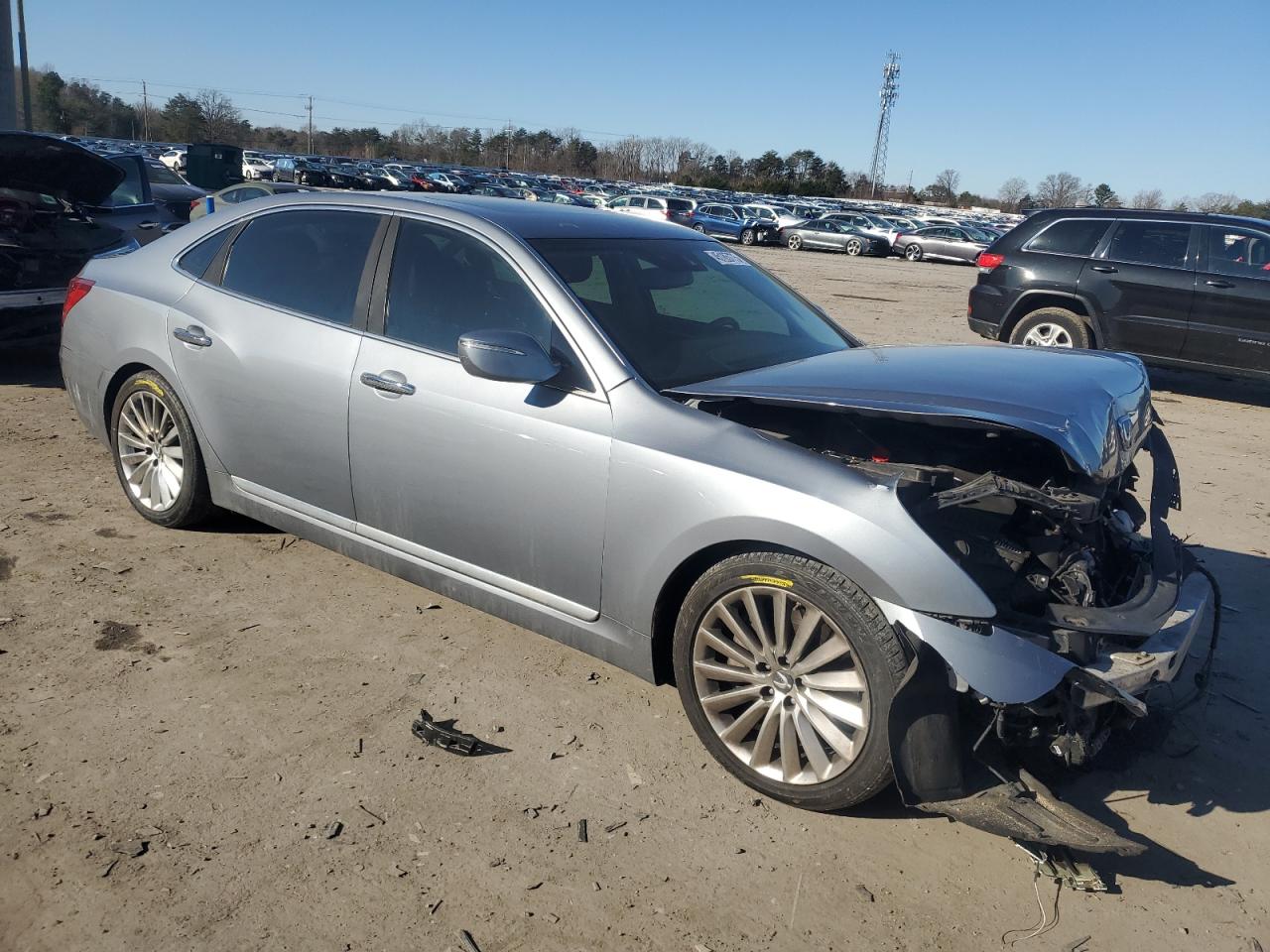 2014 Hyundai Equus VIN KMHGH4JH9EU084219 Copart auction photo, front end / minor dent/scratches damage thumbnail 4