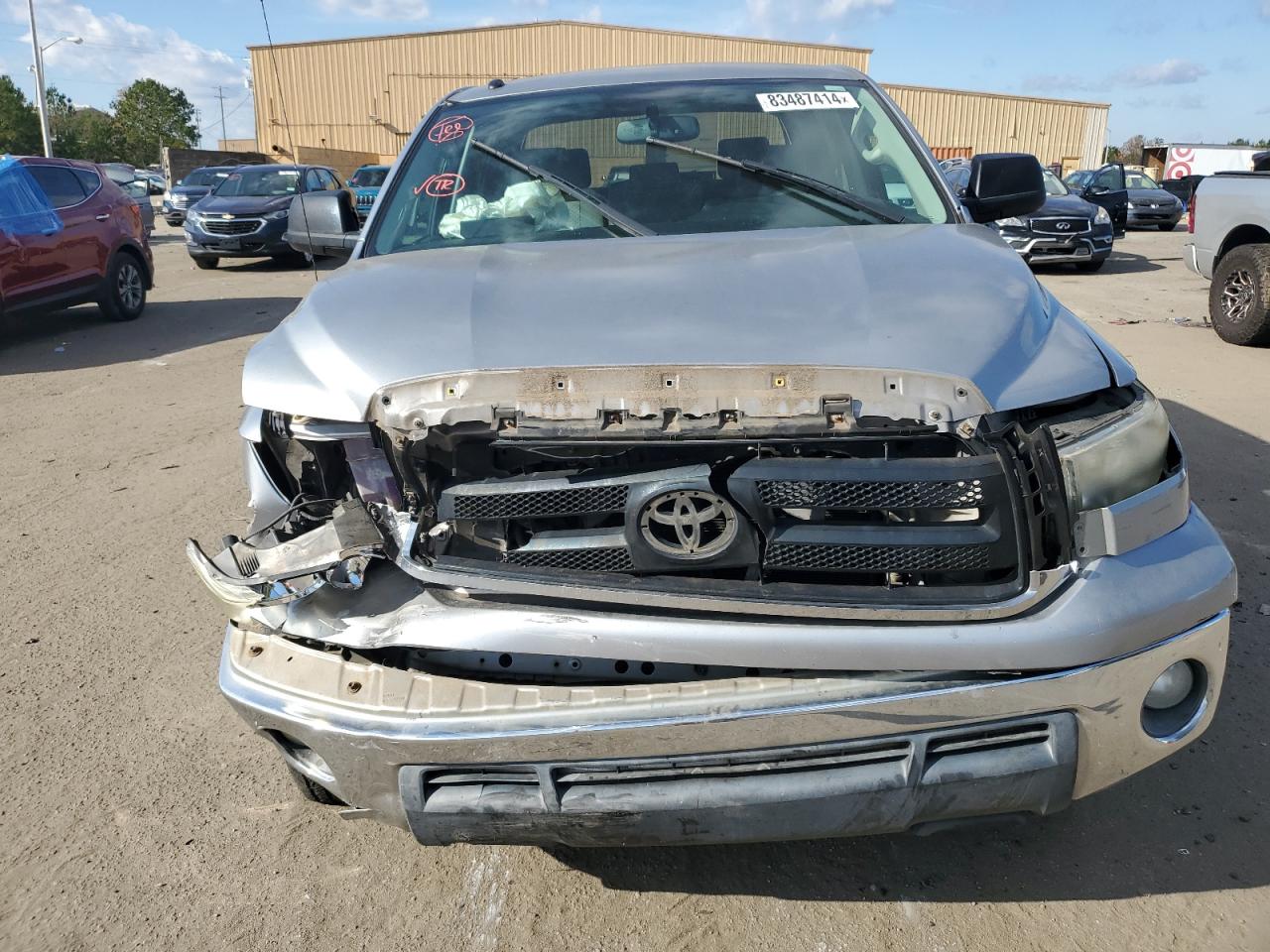 2012 Toyota Tundra VIN 5TFDM5F19CX038406 Copart auction photo, side / front end damage thumbnail 5