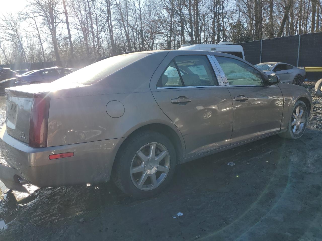 2007 Cadillac STS VIN 1G6DW677970134766 Copart auction photo, front end / rear end damage thumbnail 3