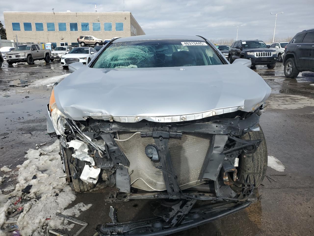 2012 Hyundai Sonata VIN 5NPEB4AC7CH405537 Copart auction photo, front end / vandalism damage thumbnail 5