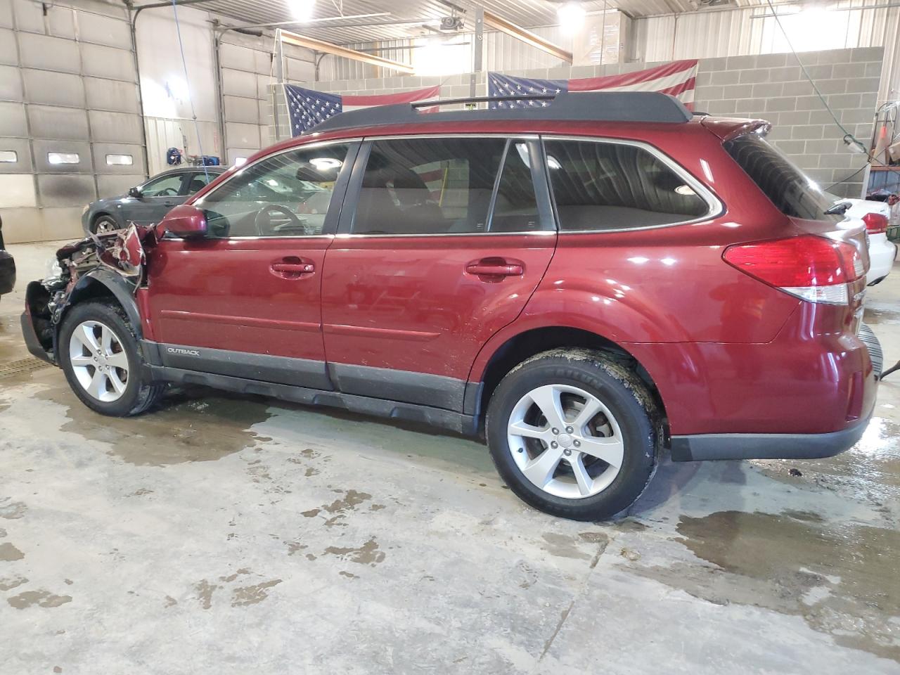 2013 Subaru Outback VIN 4S4BRCCCXD3256622 Copart auction photo, front end / side damage thumbnail 2