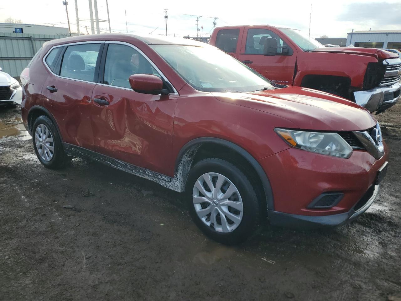 2016 Nissan Rogue VIN 5N1AT2MV2GC730445 Copart auction photo, side / rear end damage thumbnail 4